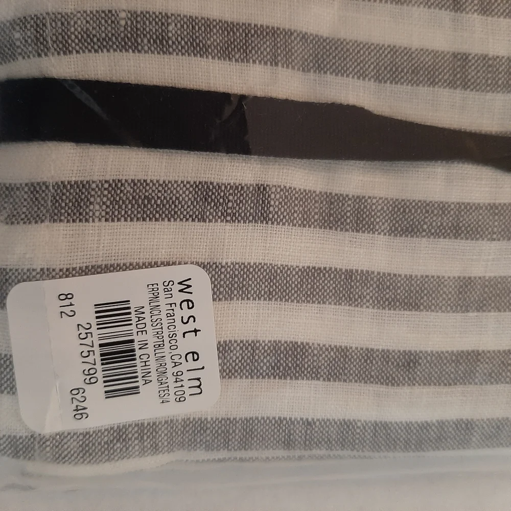 West Elm European Linen Stripe Napkins